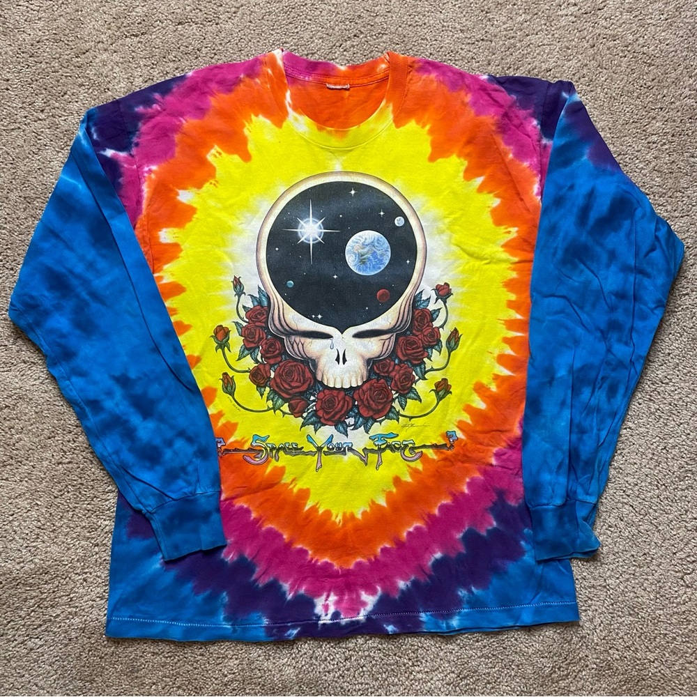 RARE Vintage Grateful Dead 1992 Space Your Face Long Sleeve Single Stitch